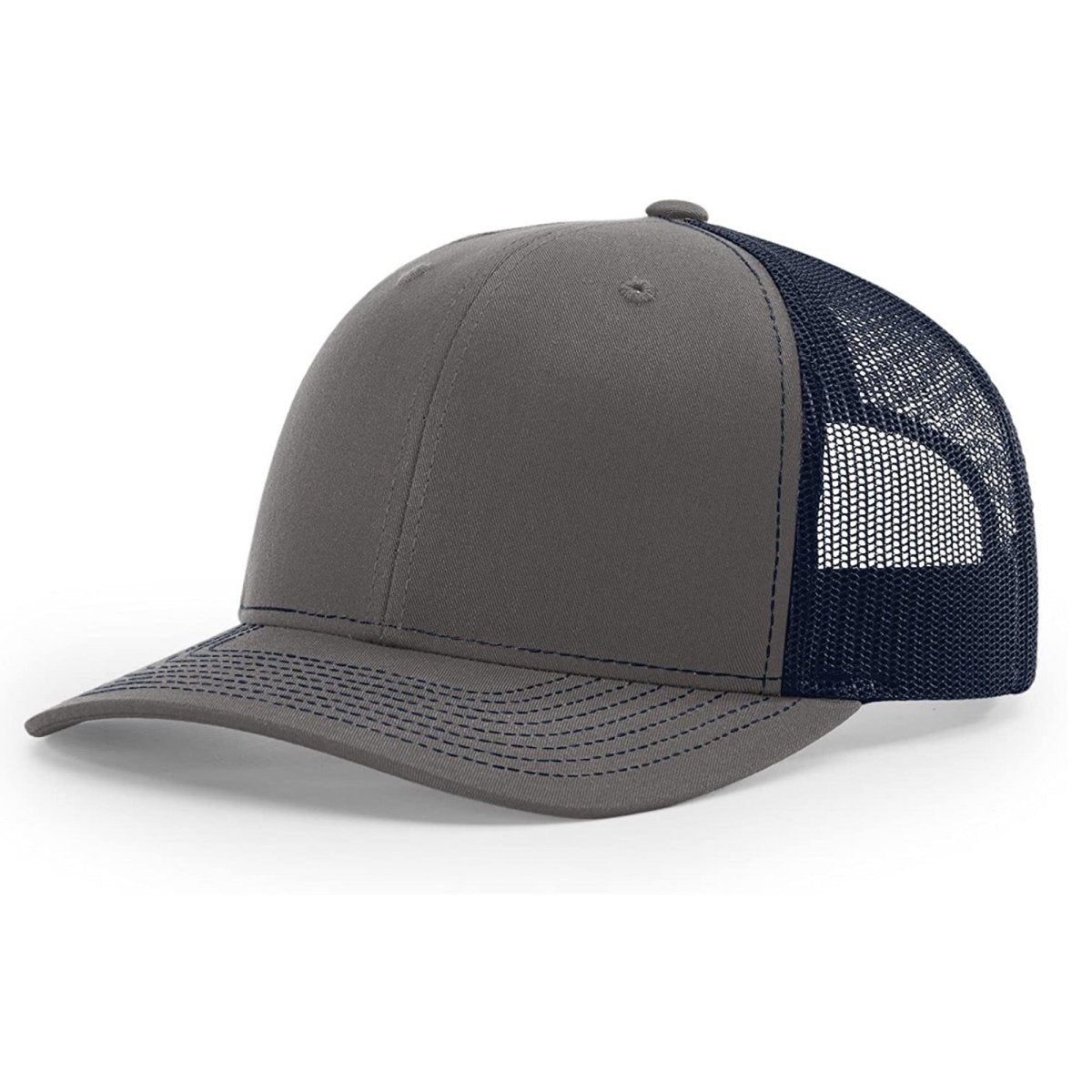 Patriot Edition Richardson 112 trucker with PVC patches in Charcoal/Navy - The Luua Company