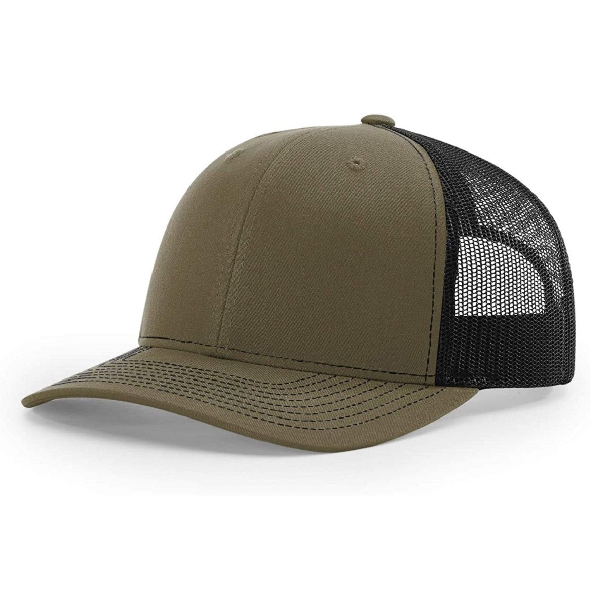 Patriot Edition Richardson 112 trucker with PVC patches in Loden/Black - The Luua Company