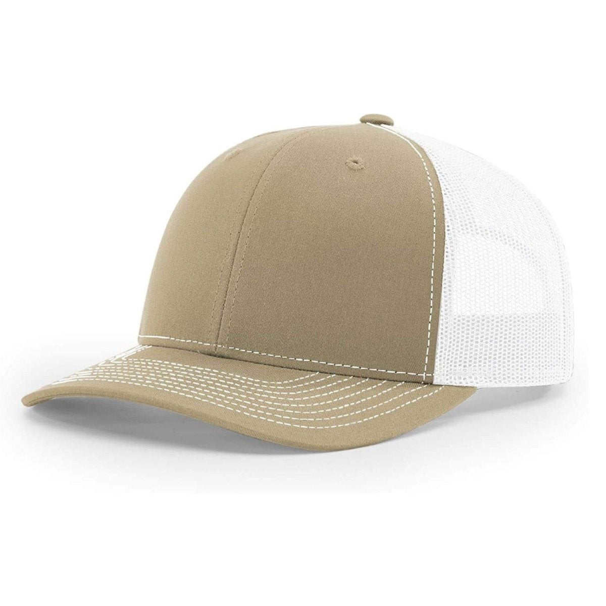 Patriot Edition Richardson 112 trucker with PVC patches in Khaki/White - The Luua Company
