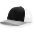 Patriot Edition Richardson 112 trucker with PVC patches in Black/White/Heather Grey - The Luua Company