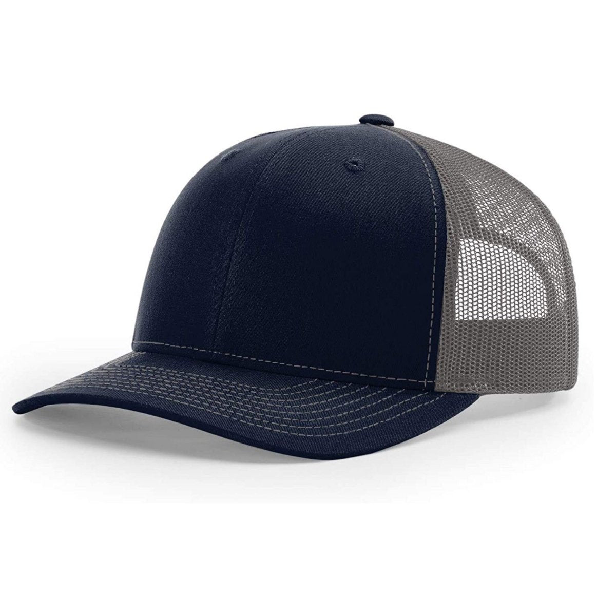 Patriot Edition Richardson 112 trucker with PVC patches in Black/Charcoal - The Luua Company
