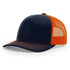 Patriot Edition Richardson 112 trucker with PVC patches in Navy/Orange - The Luua Company