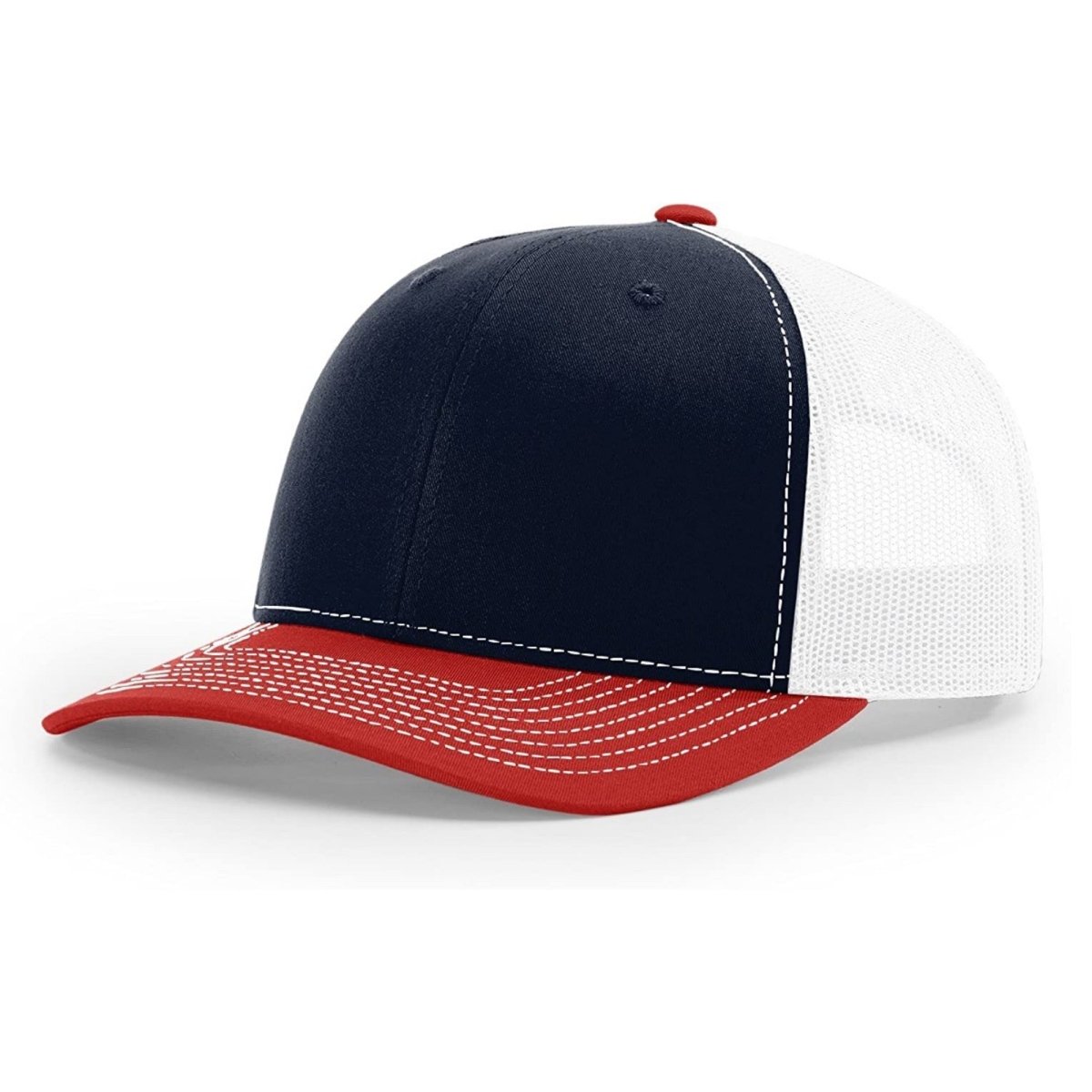 Patriot Edition Richardson 112 trucker with PVC patches in Charcoal/Neon Pink - The Luua Company