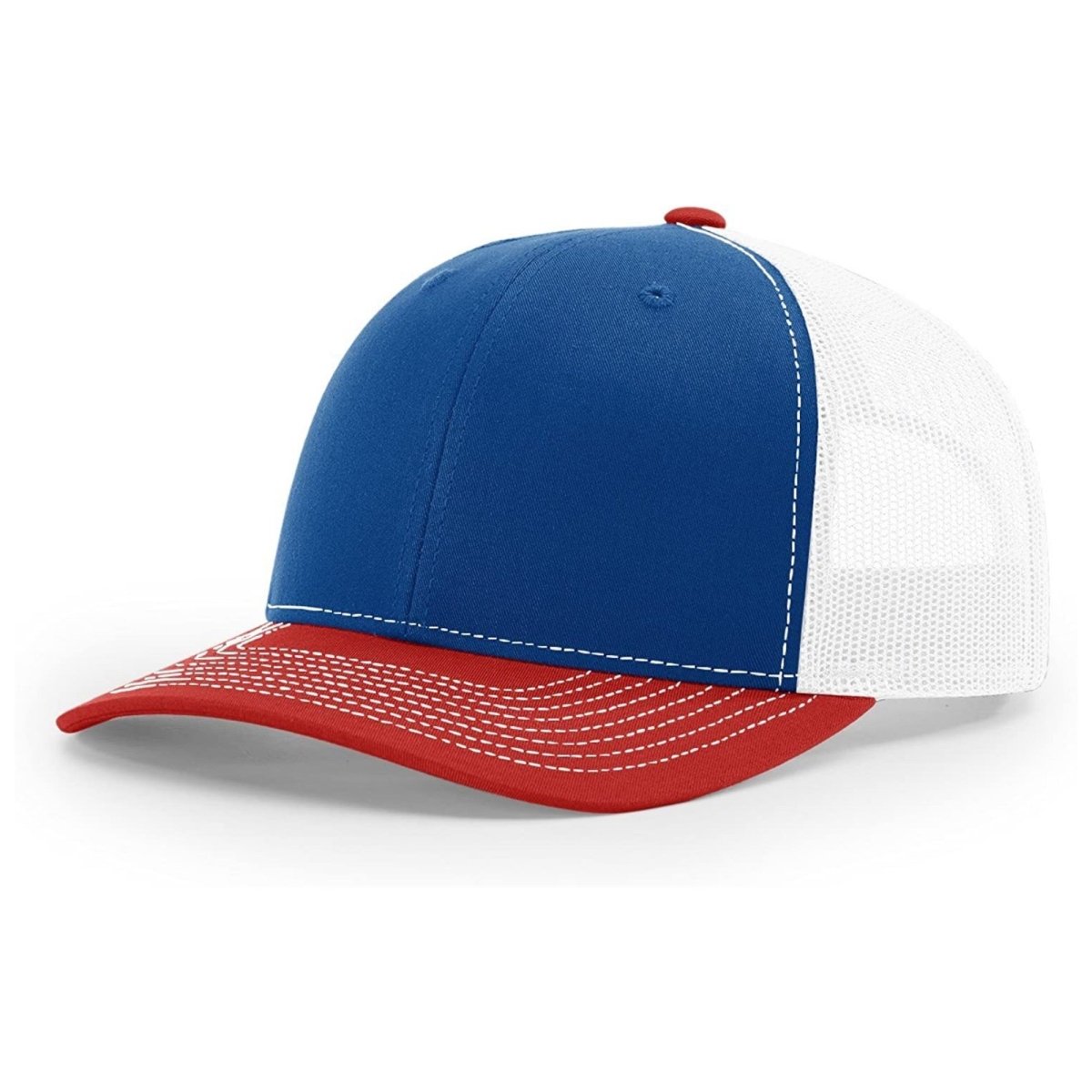 Patriot Edition Richardson 112 trucker with PVC patches in Dark Green/White/Heather Grey - The Luua Company