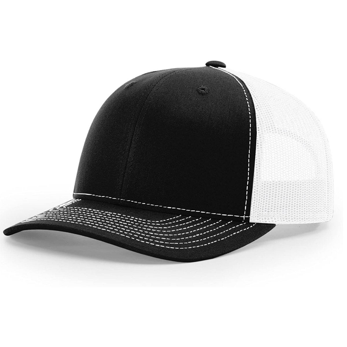 Patriot Edition Richardson 112 trucker with PVC patches in Black/White - The Luua Company