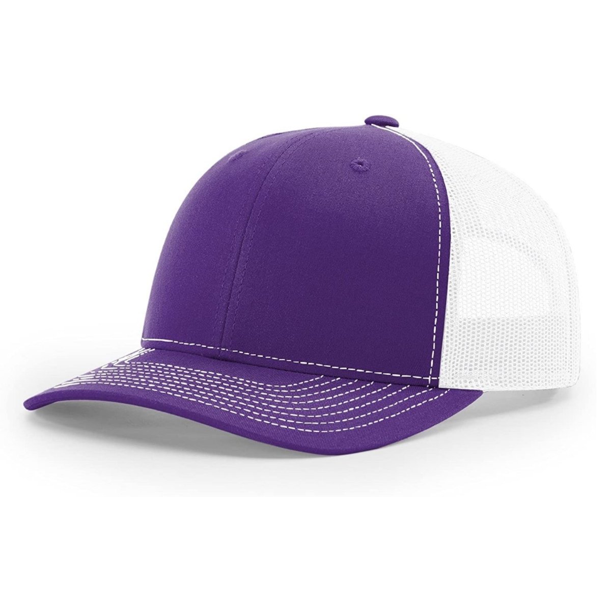 Patriot Edition Richardson 112 trucker with PVC patches in Purple/White - The Luua Company