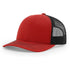 Patriot Edition Richardson 112 trucker with PVC patches in Red/Black - The Luua Company