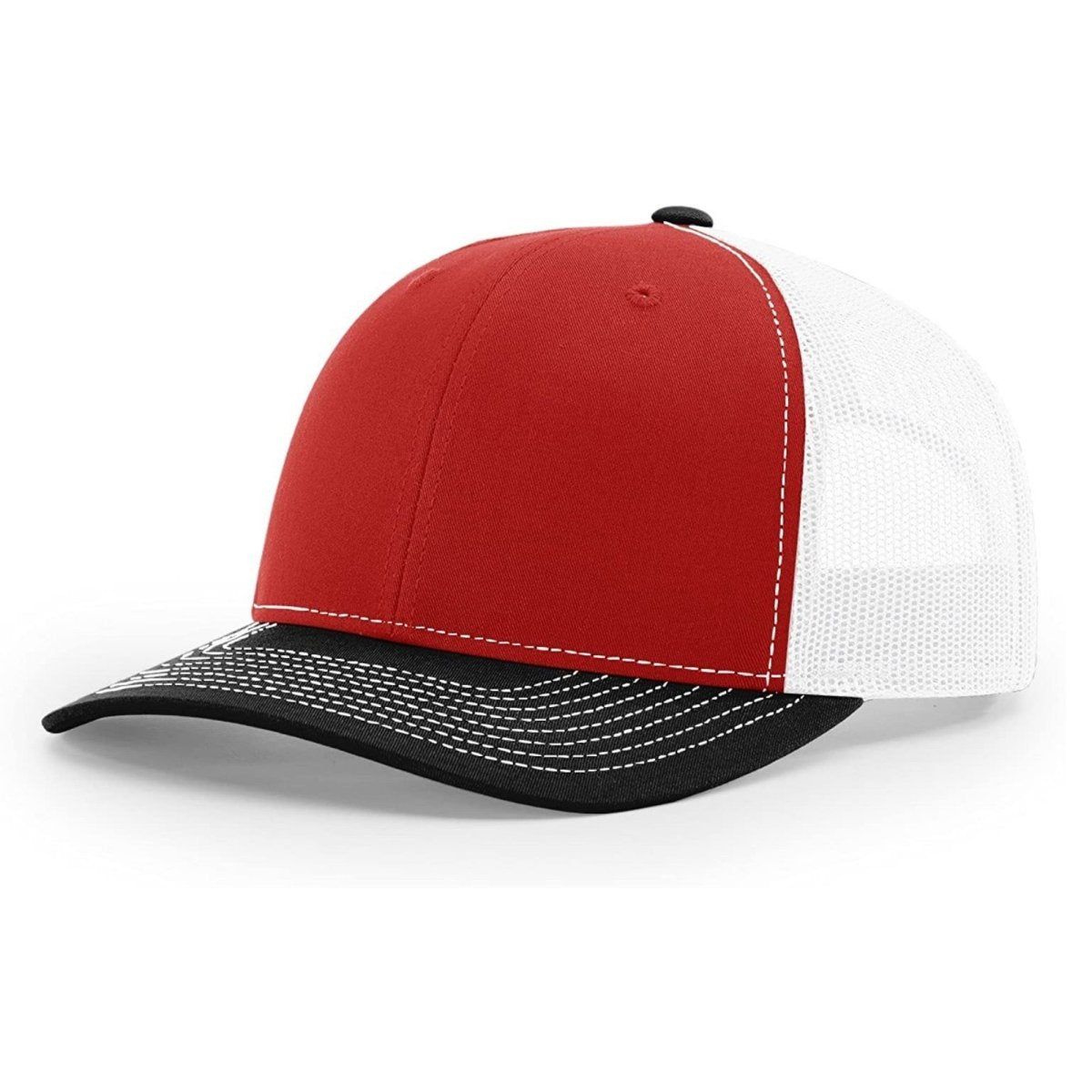Patriot Edition Richardson 112 trucker with PVC patches in Red/White/Black - The Luua Company