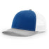 Patriot Edition Richardson 112 trucker with PVC patches in Royal/White/Heather Grey - The Luua Company