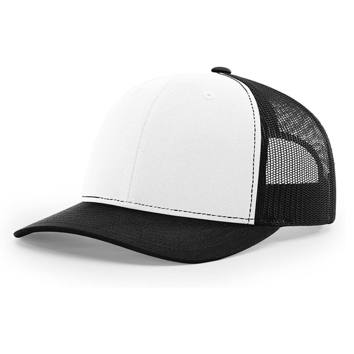 Patriot Edition Richardson 112 trucker with PVC patches in White/Black - The Luua Company