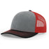 Patriot Edition Richardson 112 trucker with PVC patches in heather grey/red/black - The Luua Company