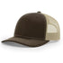 Patriot Edition Richardson 112 trucker with PVC patches in Brown/Khaki - The Luua Company