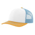 Patriot Edition Richardson 112 trucker with PVC patches in white/columbia blue/yellow - The Luua Company
