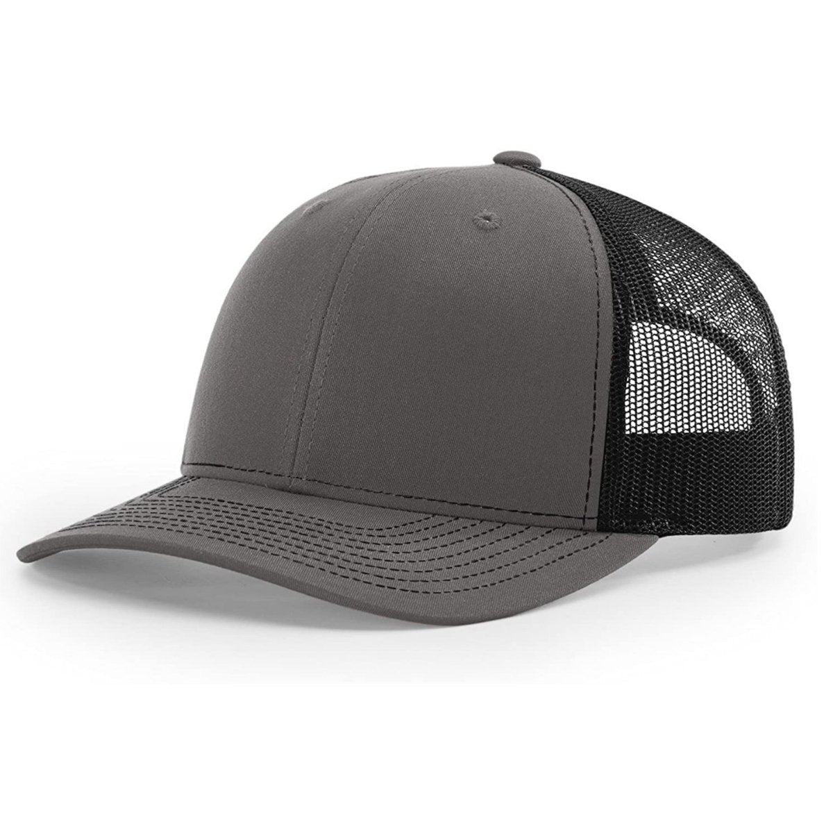 Patriot Edition Richardson 112 trucker with PVC patches in Charcoal/Black - The Luua Company