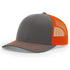 Patriot Edition Richardson 112 trucker with PVC patches in Charcoal/Orange - The Luua Company