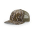 Custom Richardson 112PFP Leather Patch Hat | 5-Panel Camo Trucker in Mossy Oak Bottomland/ Loden - The Luua Company