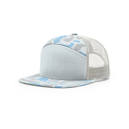 Custom Richardson 168P - 7-Panel Flat Bill Camo Trucker Hat
