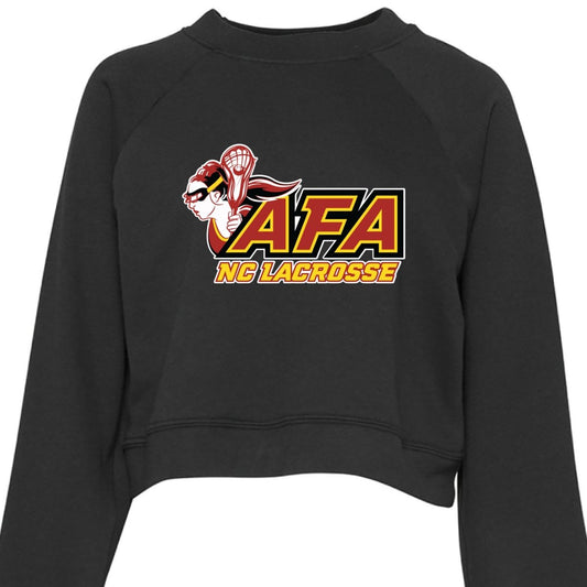 AFA Bella + Canvas Women's Cropped Raglan Pullover Fleece - The Luua Company
