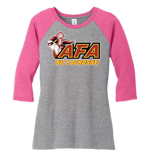 AFA District Women’s Perfect Tri Raglan T-shirt - The Luua Company