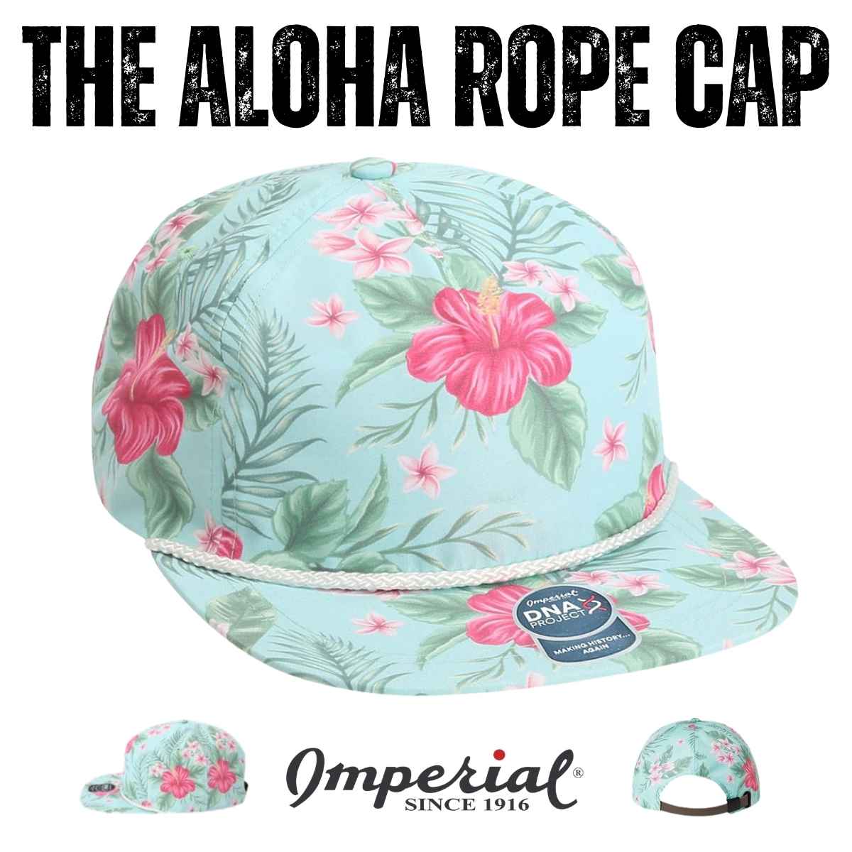Custom Imperial DNA010 Aloha Rope Cap | Performance Rope Hat