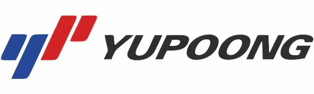 YuPoong logo with red, blue, and black colors on a white background
