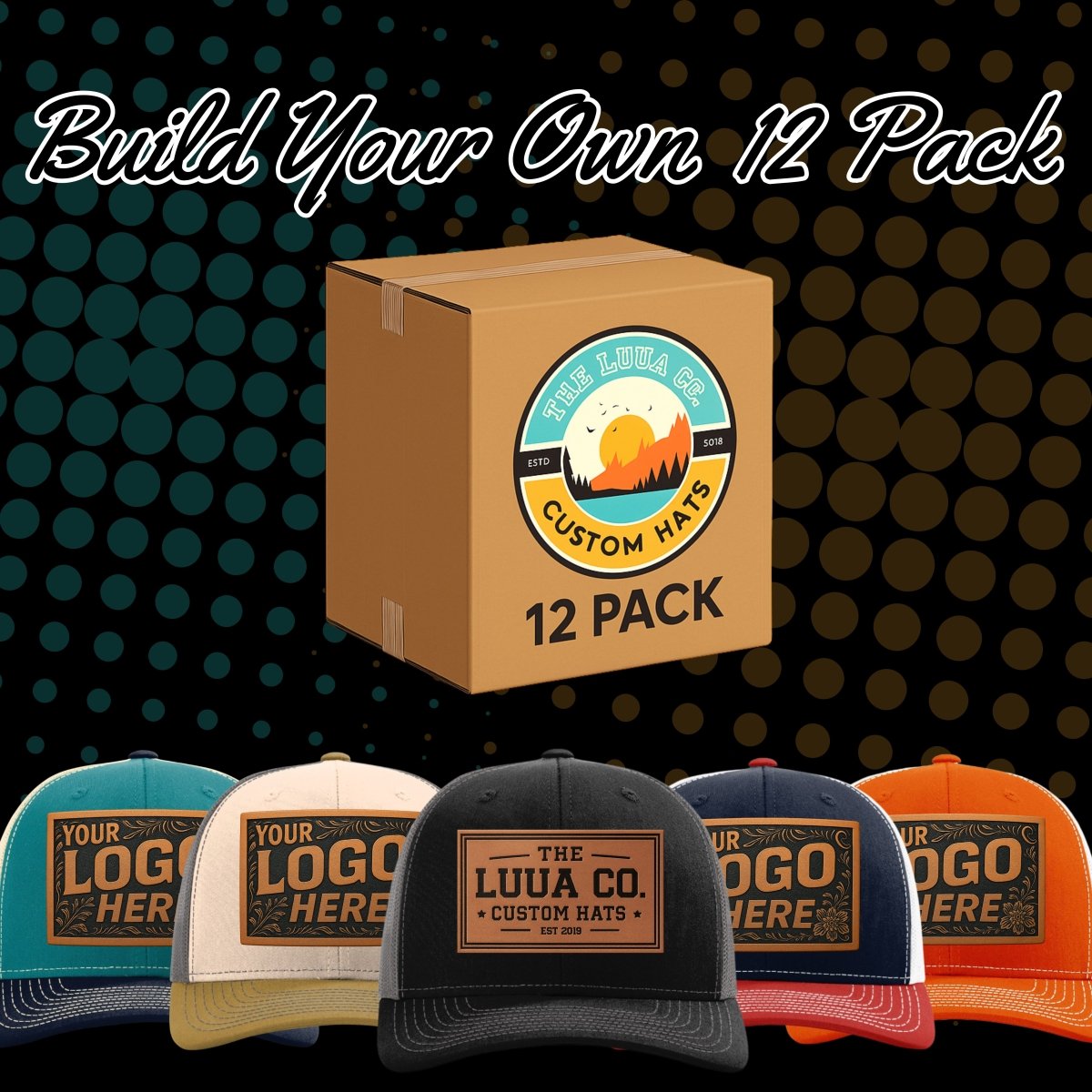 Build Your Own 12 - Pack Bundle - Richardson 112 Trucker Snapback Cap - The Luua Company