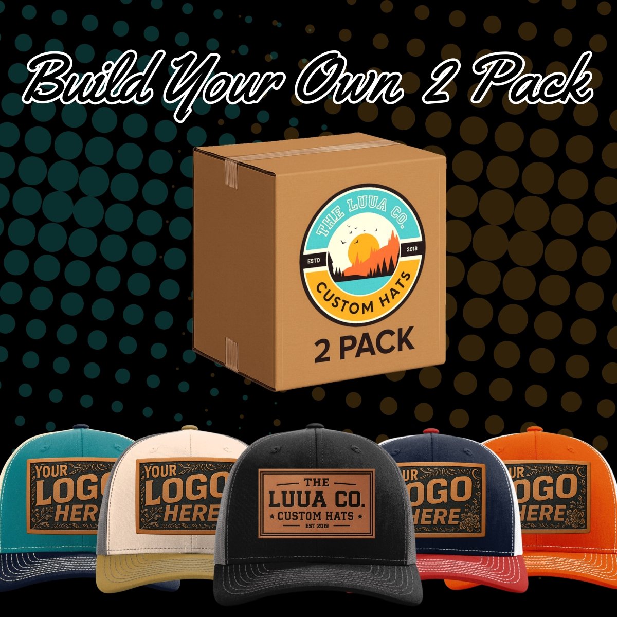 Build Your Own 2 - Pack Bundle - Richardson 112 Trucker Snapback Cap - The Luua Company