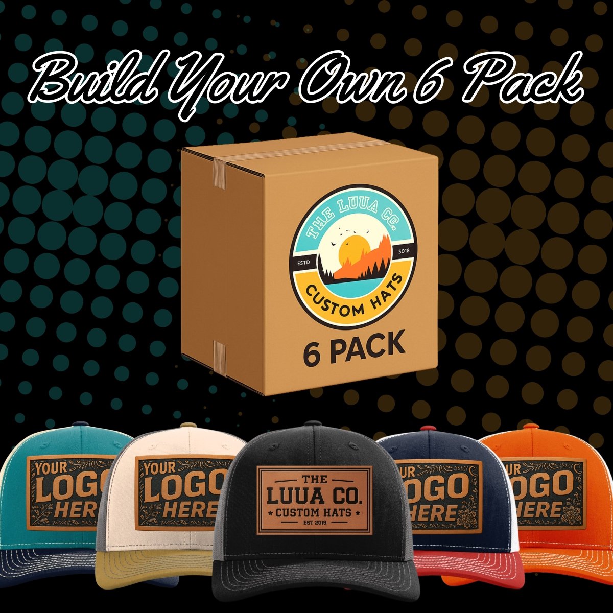 Build Your Own 6 - Pack Bundle - Richardson 112 Trucker Snapback Cap - The Luua Company