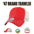Custom '47 Brand Trawler Hat | Personalized Leather Patch "Relaxed Fit" Trucker - Black/ Stone - The Luua Company
