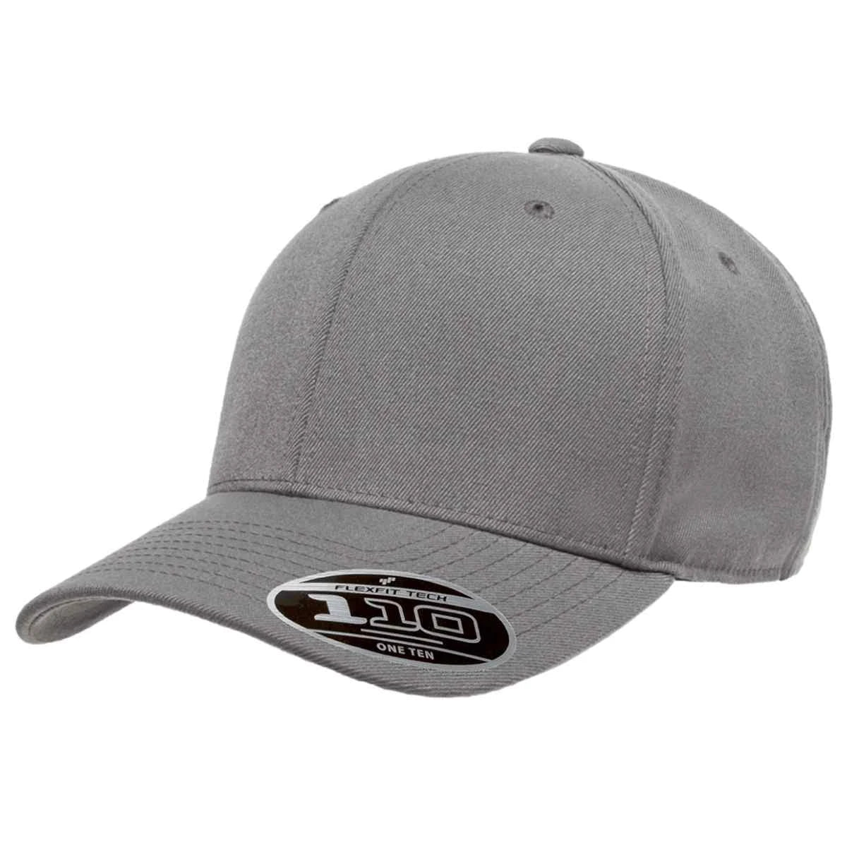 Custom Flexfit 110C Pro - Formance Cap | Moisture - Wicking 110® Hat - Grey - The Luua Company