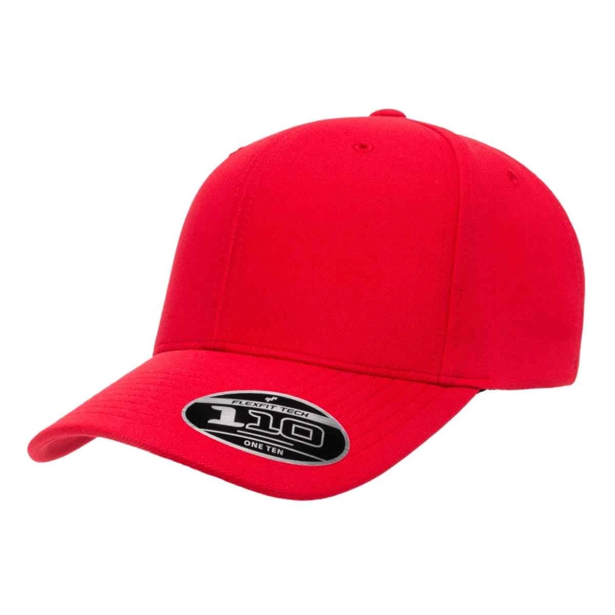 Custom Flexfit 110C Pro - Formance Cap | Moisture - Wicking 110® Hat - Red - The Luua Company