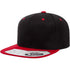 Custom Flexfit 110F Snapback Cap | 110® Wool Blend Flat Bill - Black/ Red - The Luua Company