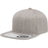 Custom Flexfit 110F Snapback Cap | 110® Wool Blend Flat Bill - Heather Grey - The Luua Company