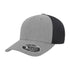 Custom Flexfit 110M Mesh - Back Cap | Structured 6 - Panel Stretch Trucker - Heather Grey/ Black - The Luua Company