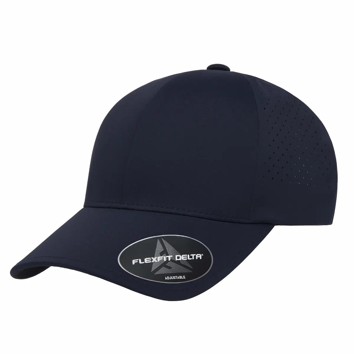 Custom Flexfit 180AP Delta Perforated Cap | Seamless Water-Resistant Tech Hat - Navy - The Luua Company