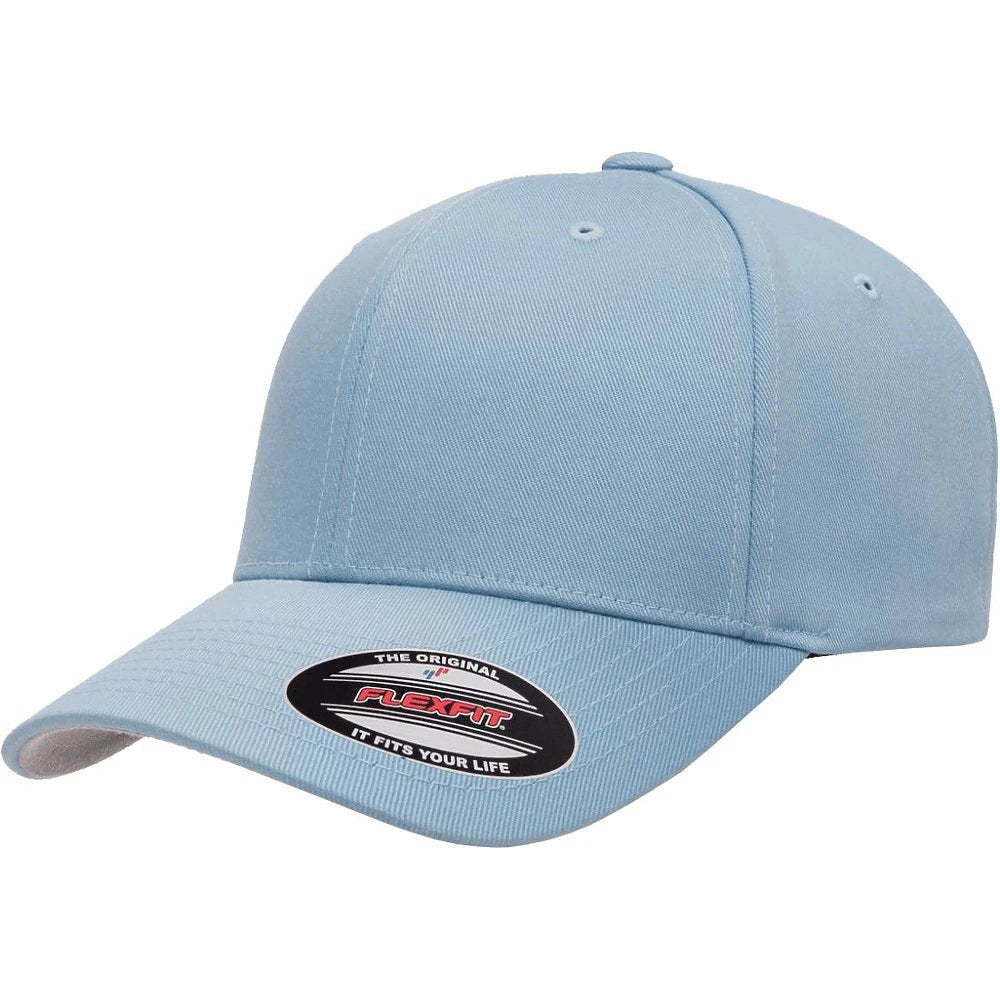 Custom Flexfit 6277 Cotton Blend Cap | Original Fitted Hat - Carolina Blue - The Luua Company