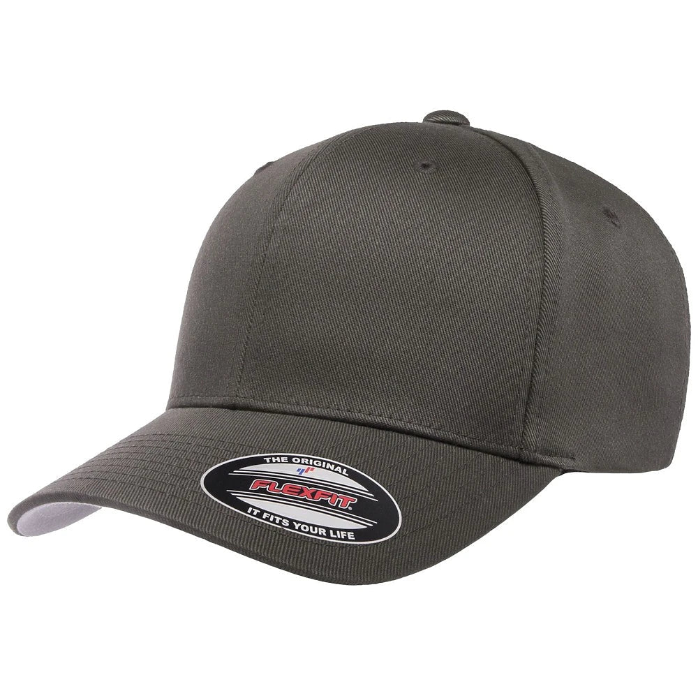Custom Flexfit 6277 Cotton Blend Cap | Original Fitted Hat - Dark Grey - The Luua Company