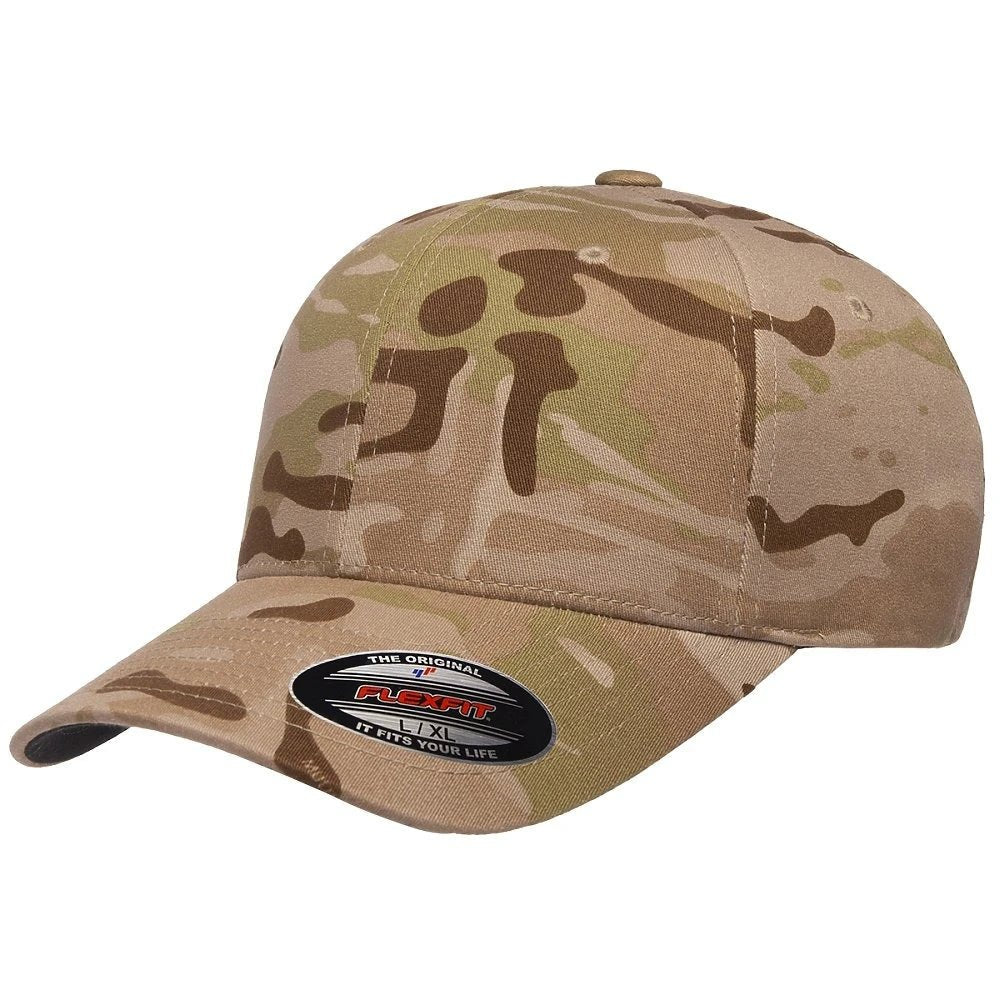 Custom Flexfit 6277 Cotton Blend Cap | Original Fitted Hat - Multicam Arid - The Luua Company