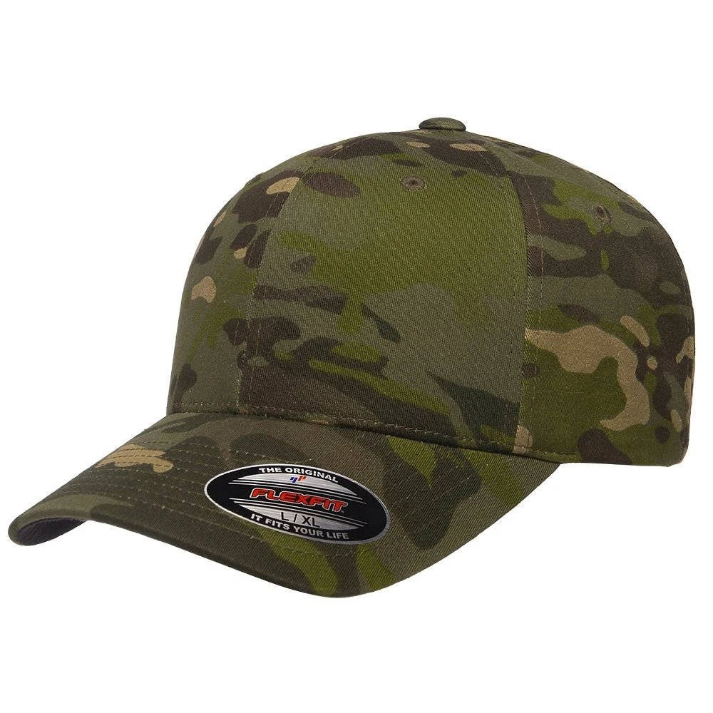 Custom Flexfit 6277 Cotton Blend Cap | Original Fitted Hat - Multicam Tropic - The Luua Company
