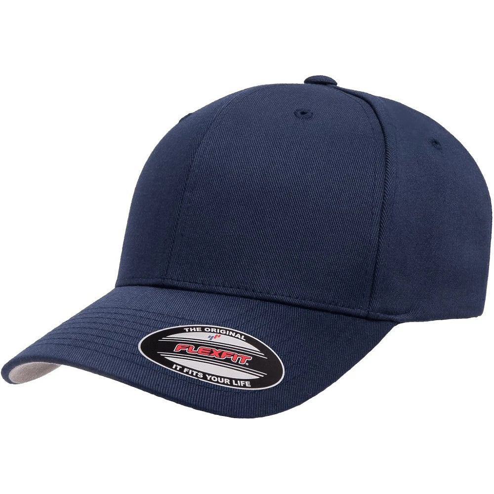 Custom Flexfit 6277 Cotton Blend Cap | Original Fitted Hat - Navy - The Luua Company