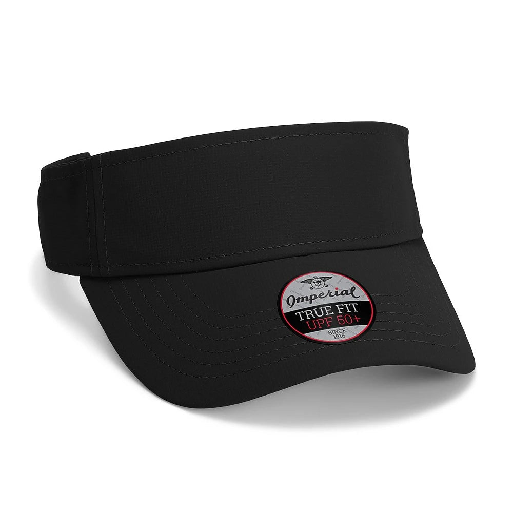 Custom Imperial 3124P The Phoenix Visor | Performance Golf Visor - Black - The Luua Company