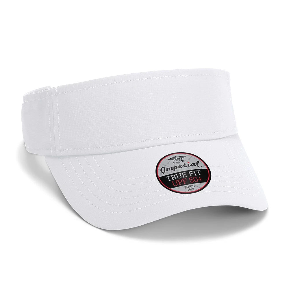 Custom Imperial 3124P The Phoenix Visor | Performance Golf Visor - White - The Luua Company