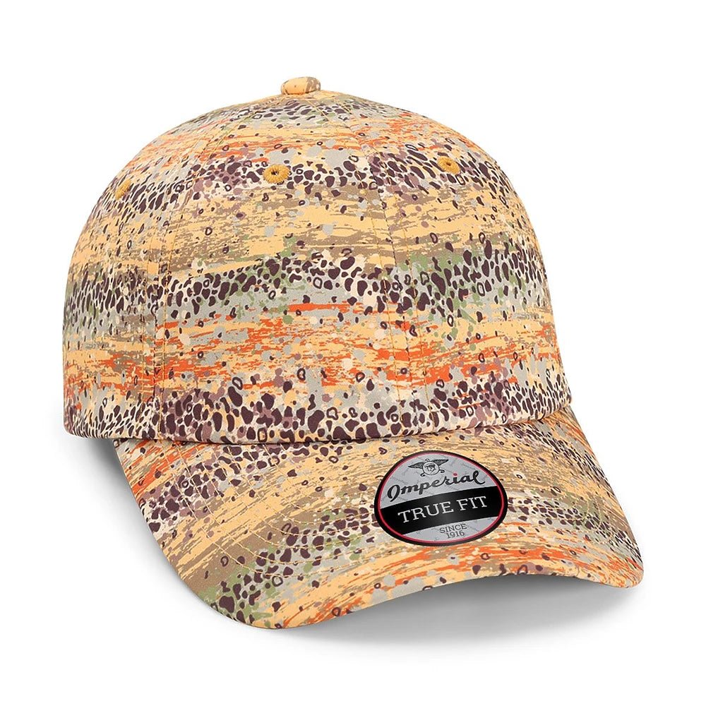 Custom Imperial 4072 "The Easy Read" Cap | Sustainable Performance Hat - Trout Spots/ Brown - The Luua Company