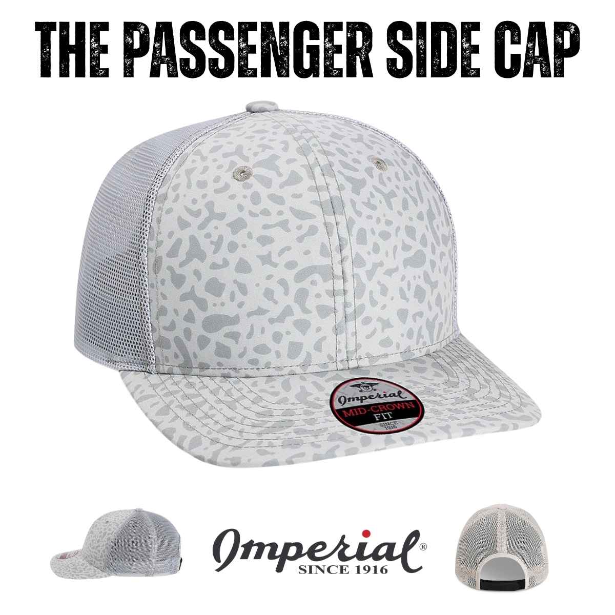 Custom Imperial 4074 The Passenger Side Cap | 6 - Panel Performance Hat - Khaki - The Luua Company