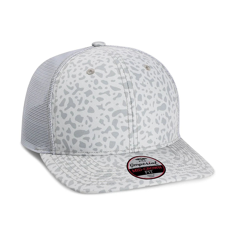 Custom Imperial 4074 The Passenger Side Cap | 6 - Panel Performance Hat - Trout Grey - The Luua Company