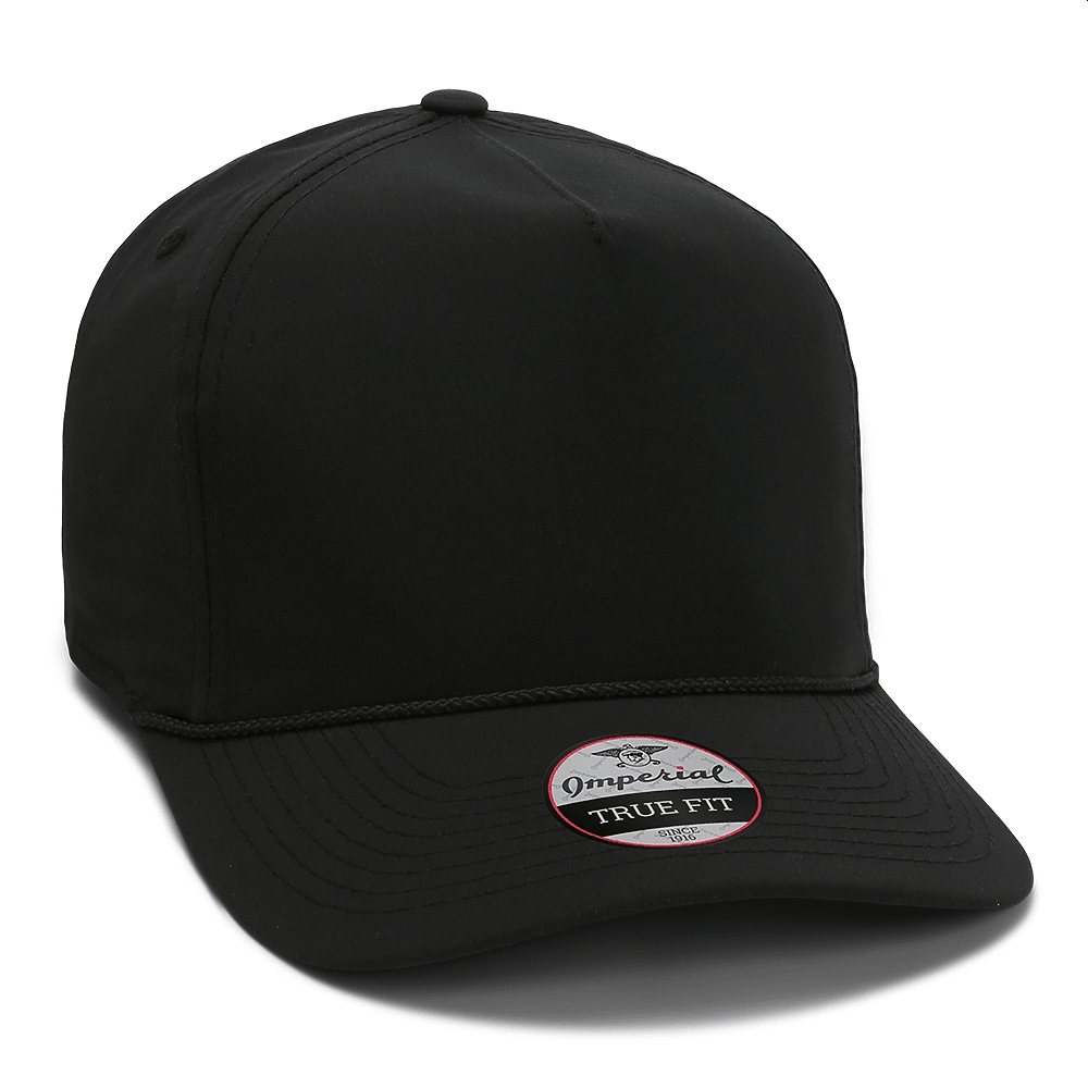 Custom Imperial 5054 The Wrightson Cap | Performance Rope Hat - Black/ Black - The Luua Company