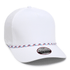 Custom Imperial 5054 The Wrightson Cap | Performance Rope Hat - White/ Light Blue - Red - The Luua Company