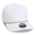 Custom Imperial 5054 The Wrightson Cap | Performance Rope Hat - White/ Metallic Gold - The Luua Company