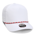 Custom Imperial 5054 The Wrightson Cap | Performance Rope Hat - White/ Red - Black - The Luua Company