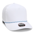 Custom Imperial 5054 The Wrightson Cap | Performance Rope Hat - White/ Teal - Purple - The Luua Company